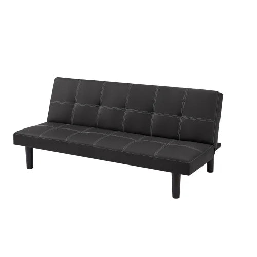 Black Velvet Convertible Sofa Bed V33578