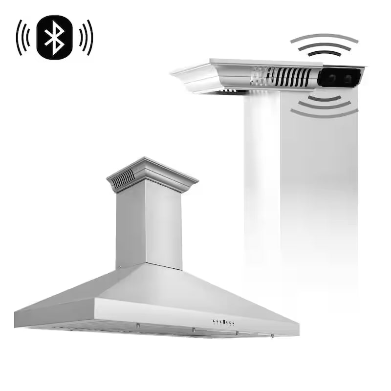 48 in. 400 CFM Ducted Wall Mount Range Hood in Stainless Steel O9712