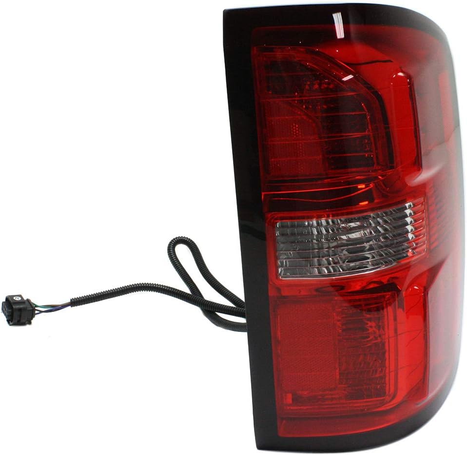 Tail Light Assembly Compatible with 2014-2015 GMC Sierra 1500/2015 GMC Sierra 2500 HD 3500 HD Passenger Side P918220