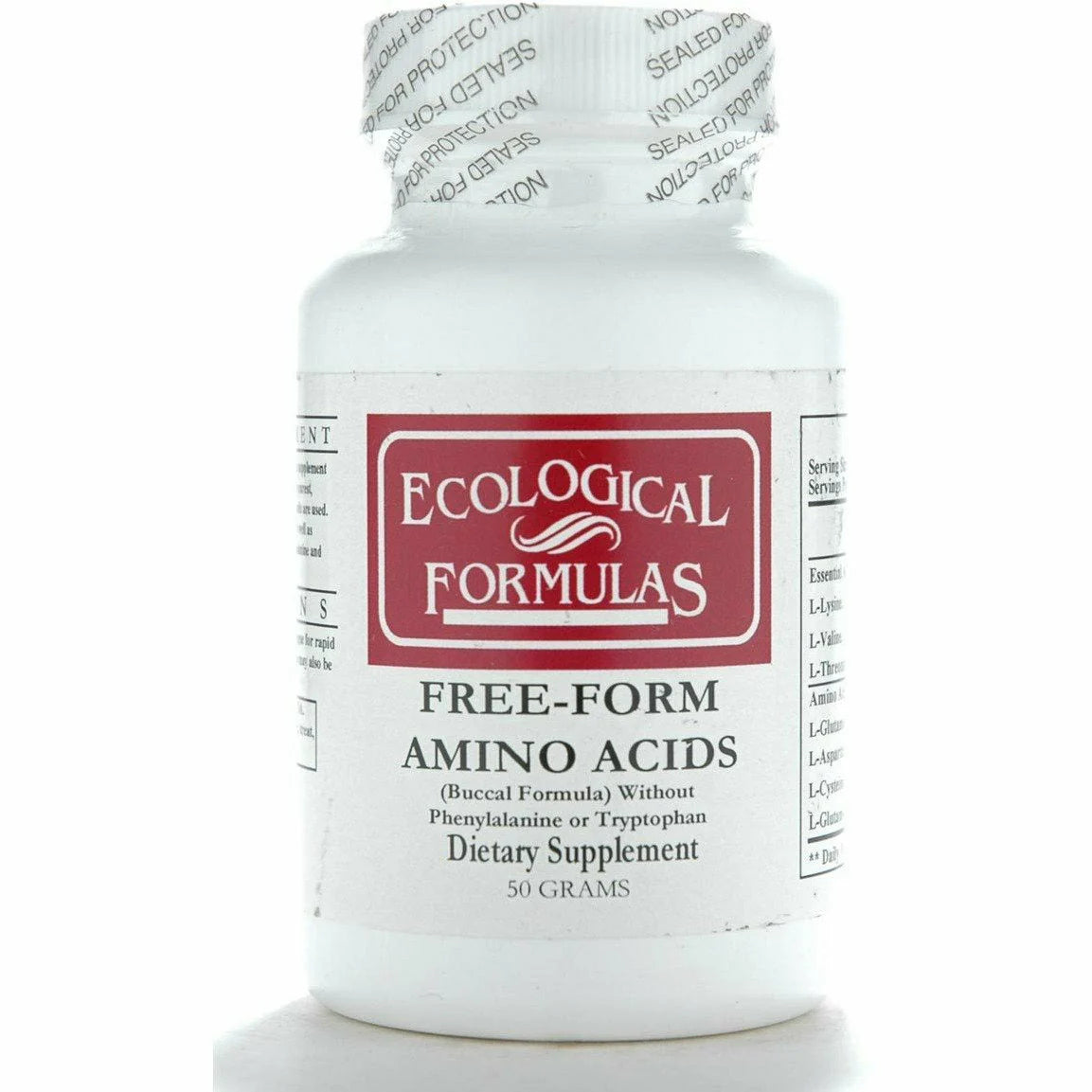 Free-Form Amino Acids 50 gms O331284