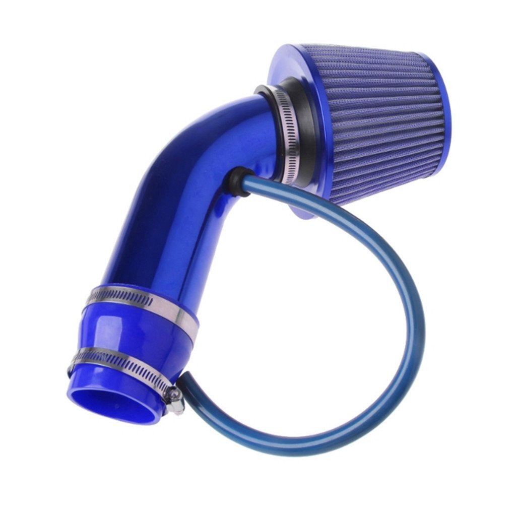 Blue Cold Air Intake Filter Kit Pipe Hose System Car Auto Part F550