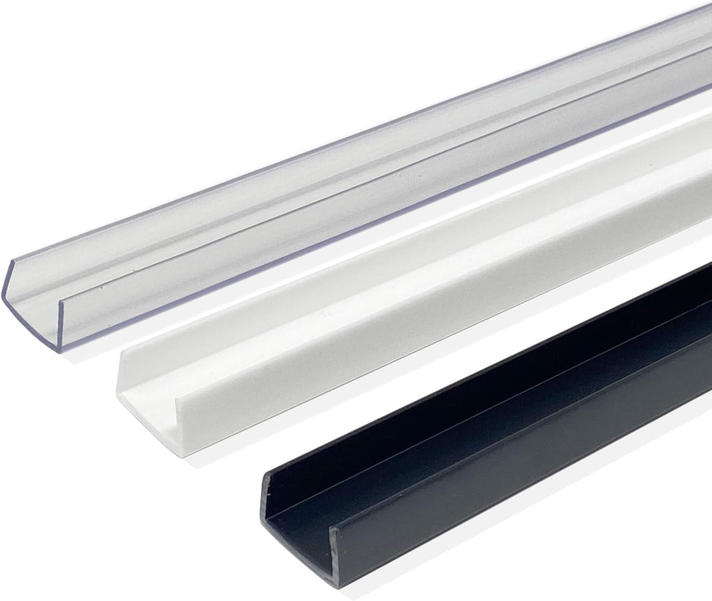 White Plastic U Channel Edge Guard Pack of 8 E416953