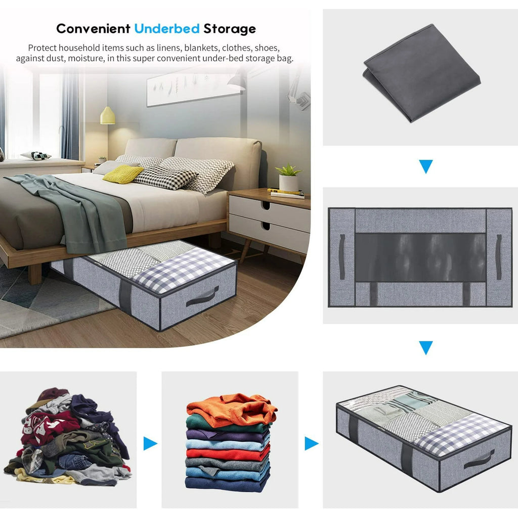 Breathable Zippered Storage Bag with Clear Window E1675