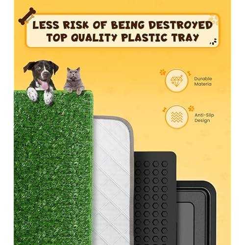 Super Absorbent Dog Grass Pad with Tray L89727