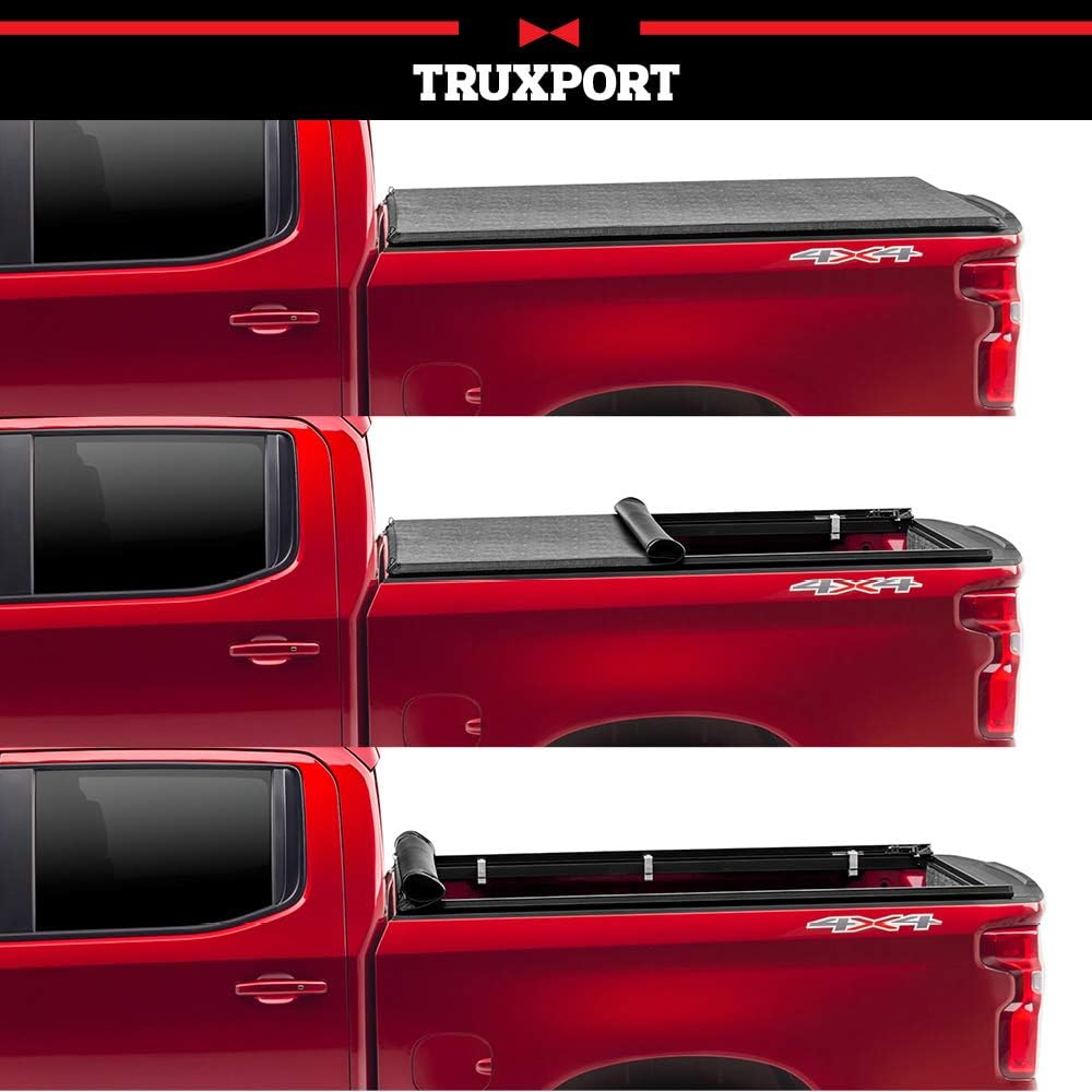 Soft Roll Up Truck Bed Tonneau Cover for Nissan Titan 5' 7" Bed G3340