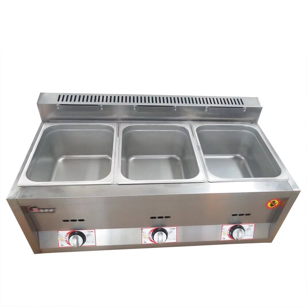 18L Propane NG Gas Fryer 3 Pan G5928