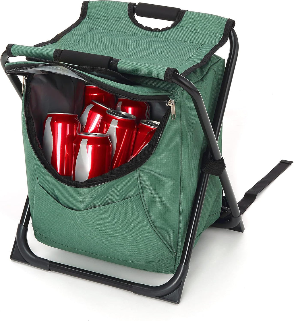 3-in-1 Compact Camp Chair with Insulated Cooler W424