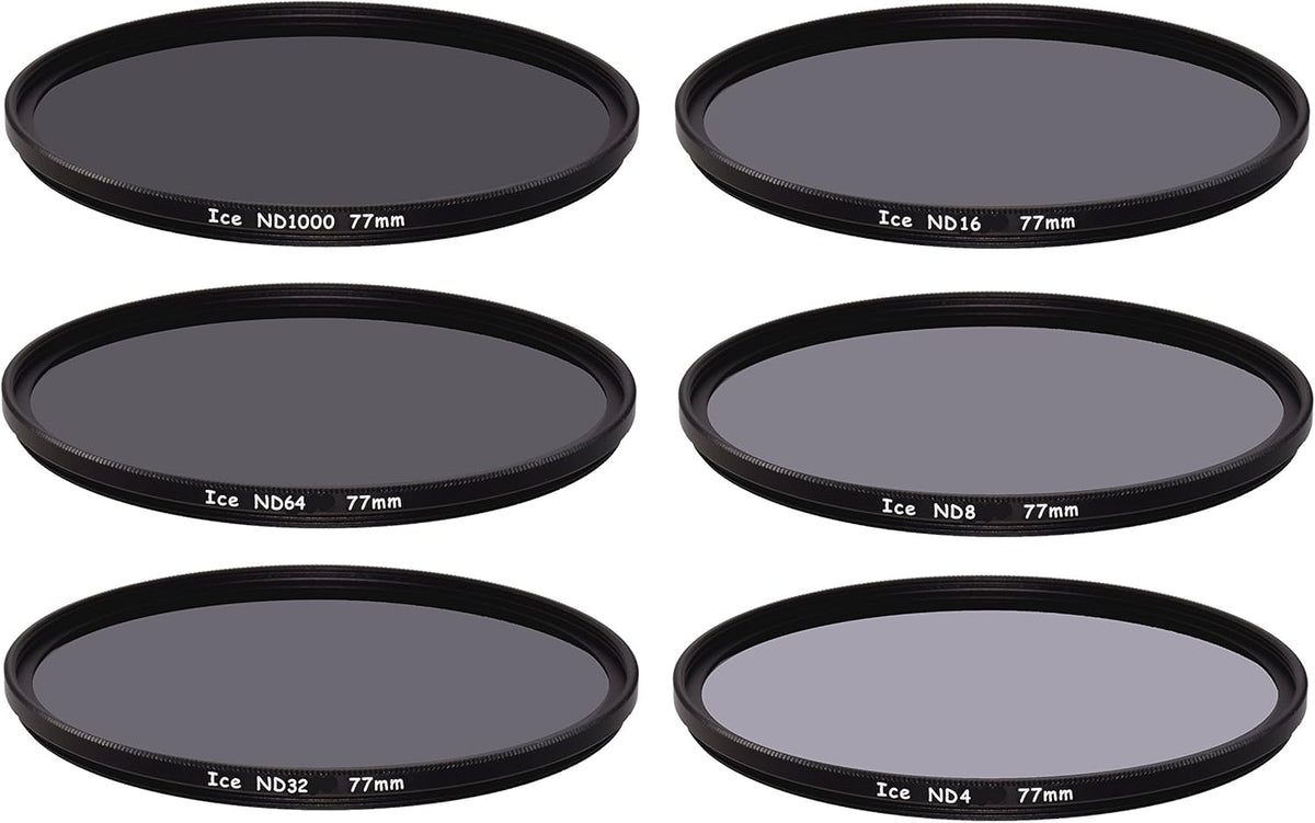 77mm 6 ND Filter Set Slim Neutral Density Optical Glass Q44642