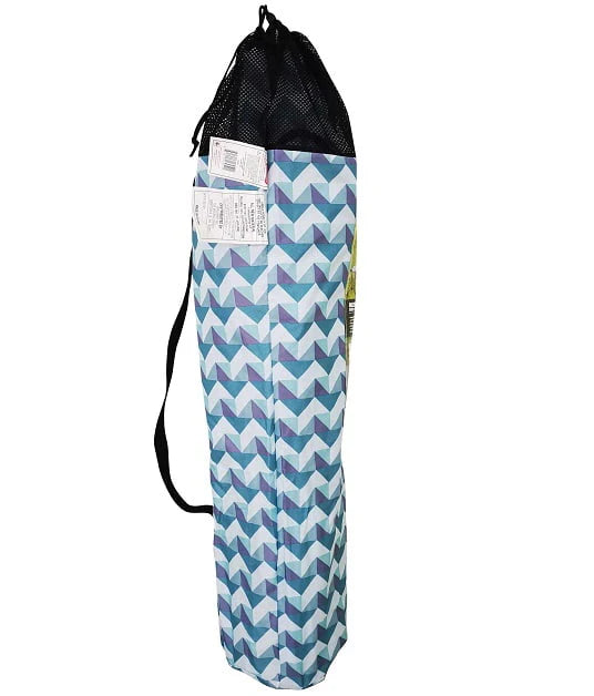 Blue and White Camp Chair with Footrest D90696