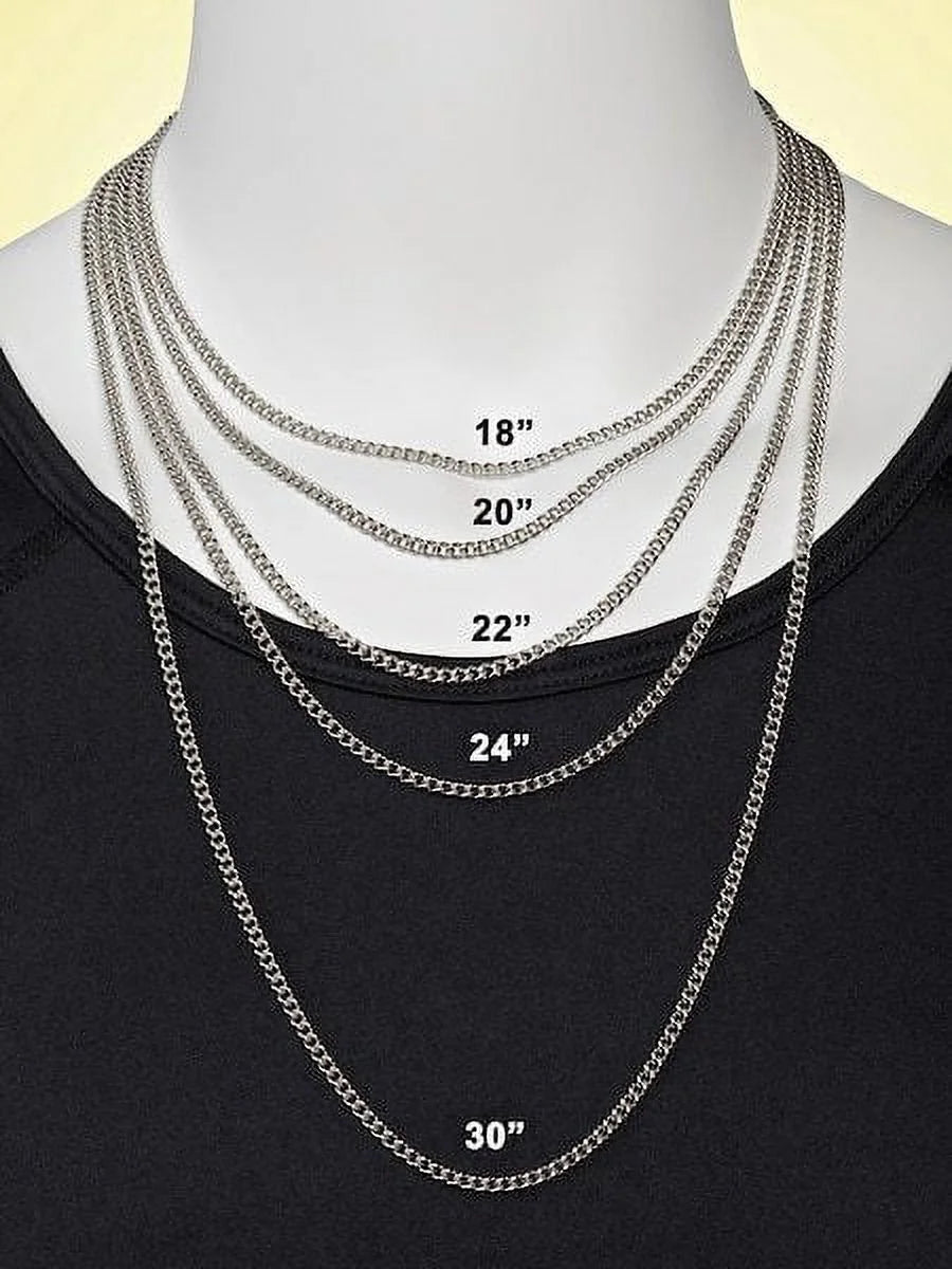 Men's Dumbbell Cross Necklace K1764