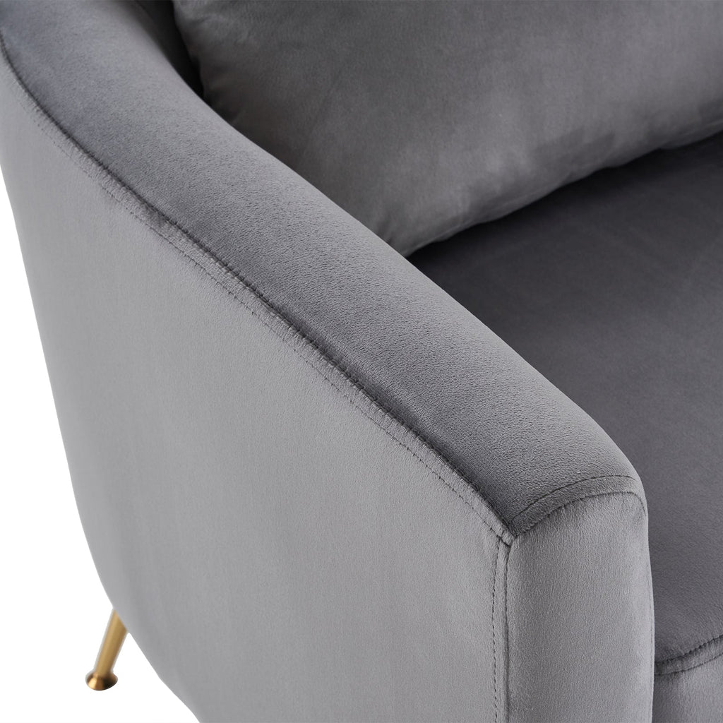 Dark Gray Flannelette Single Chair V961
