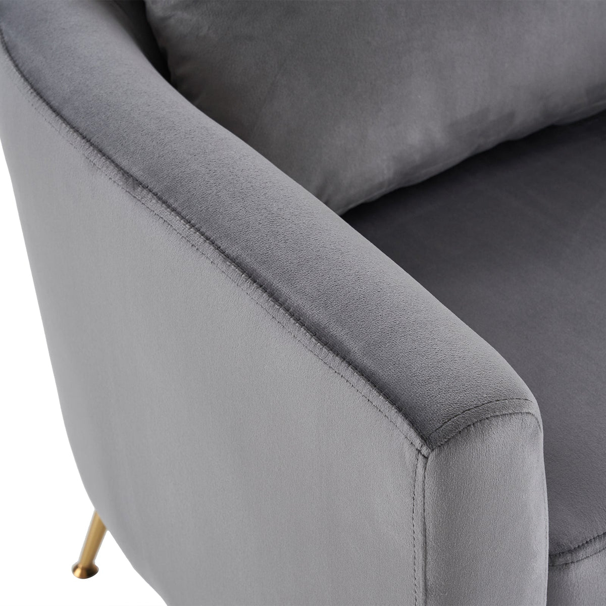 Dark Gray Flannelette Single Chair V961