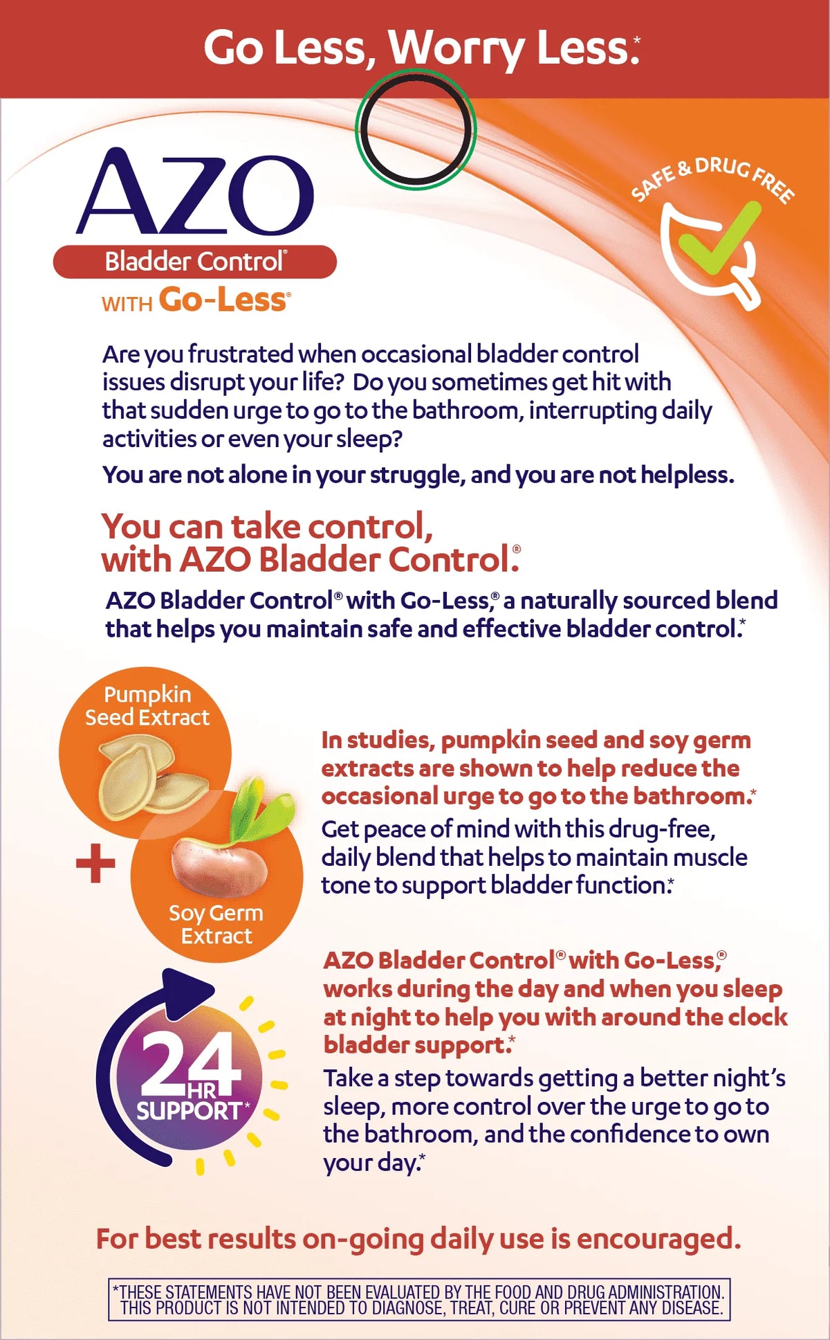 Bladder Control Daily Supplement 54 Count Capsules O452153