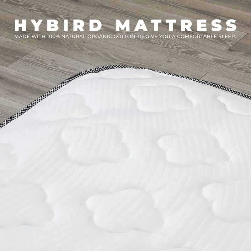 10 Inch Cool Memory Foam & Spring Hybrid Mattress T196