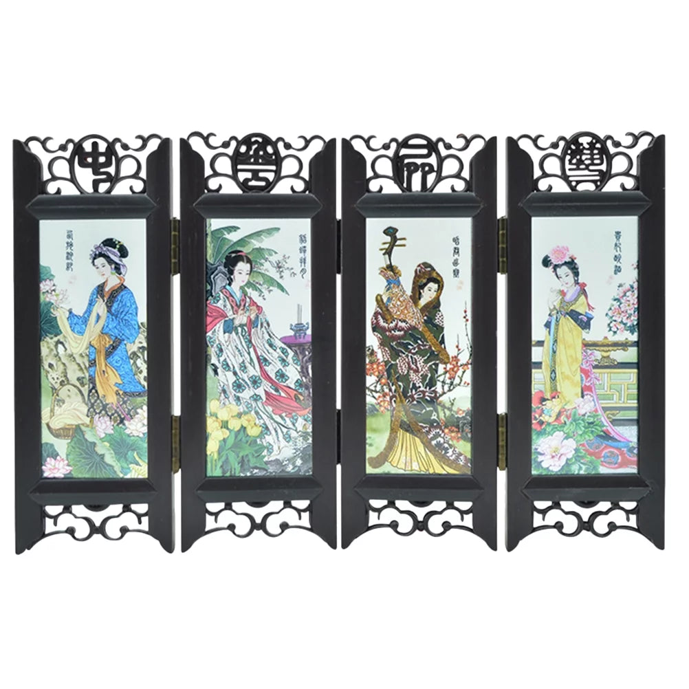 Folding Small Screen Room Divider W15231