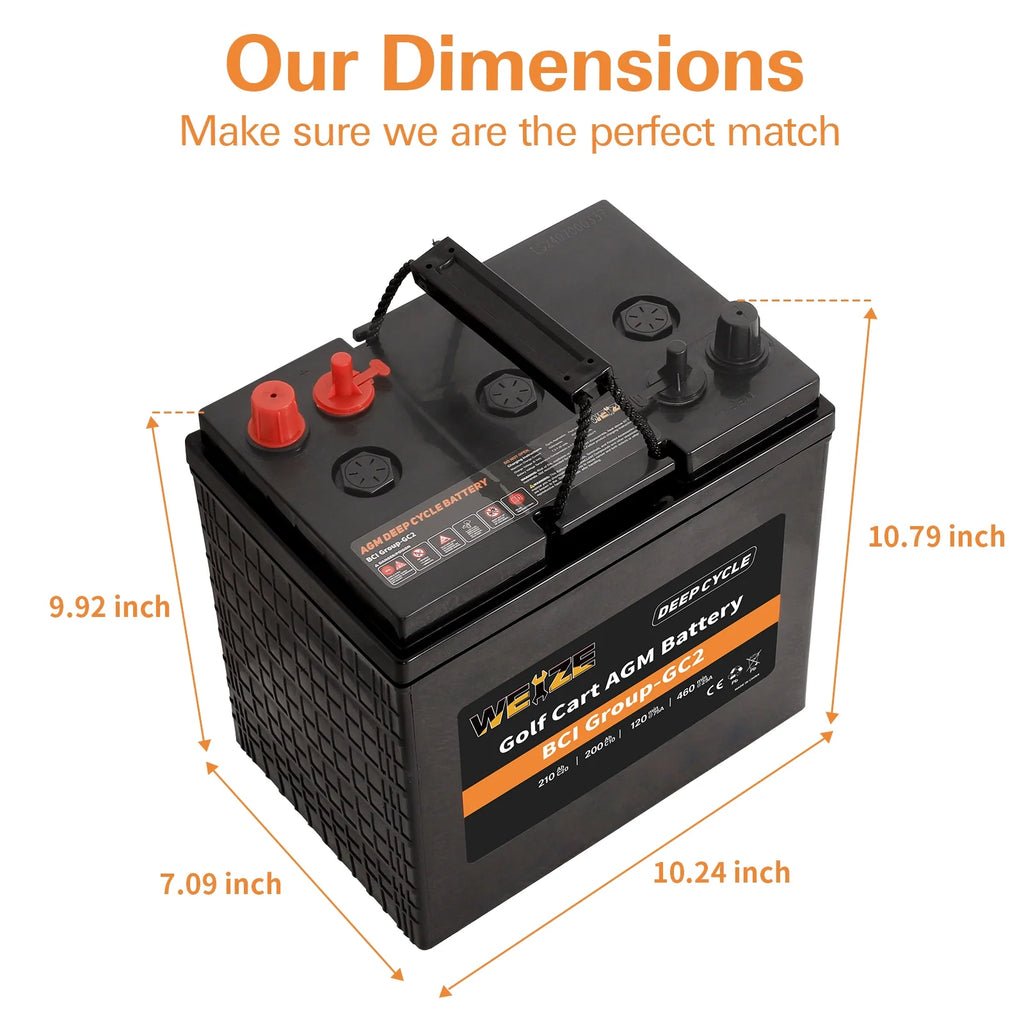 6V 210ah Deep Cycle AGM Battery Q40878