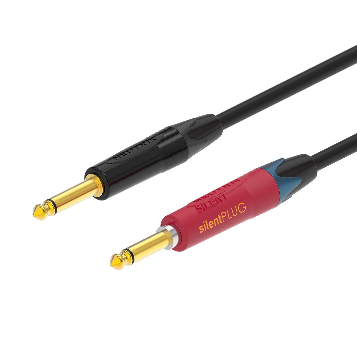 1/4 Inch TS to 1/4 TS Instrument Cable 30 Feet Black L558