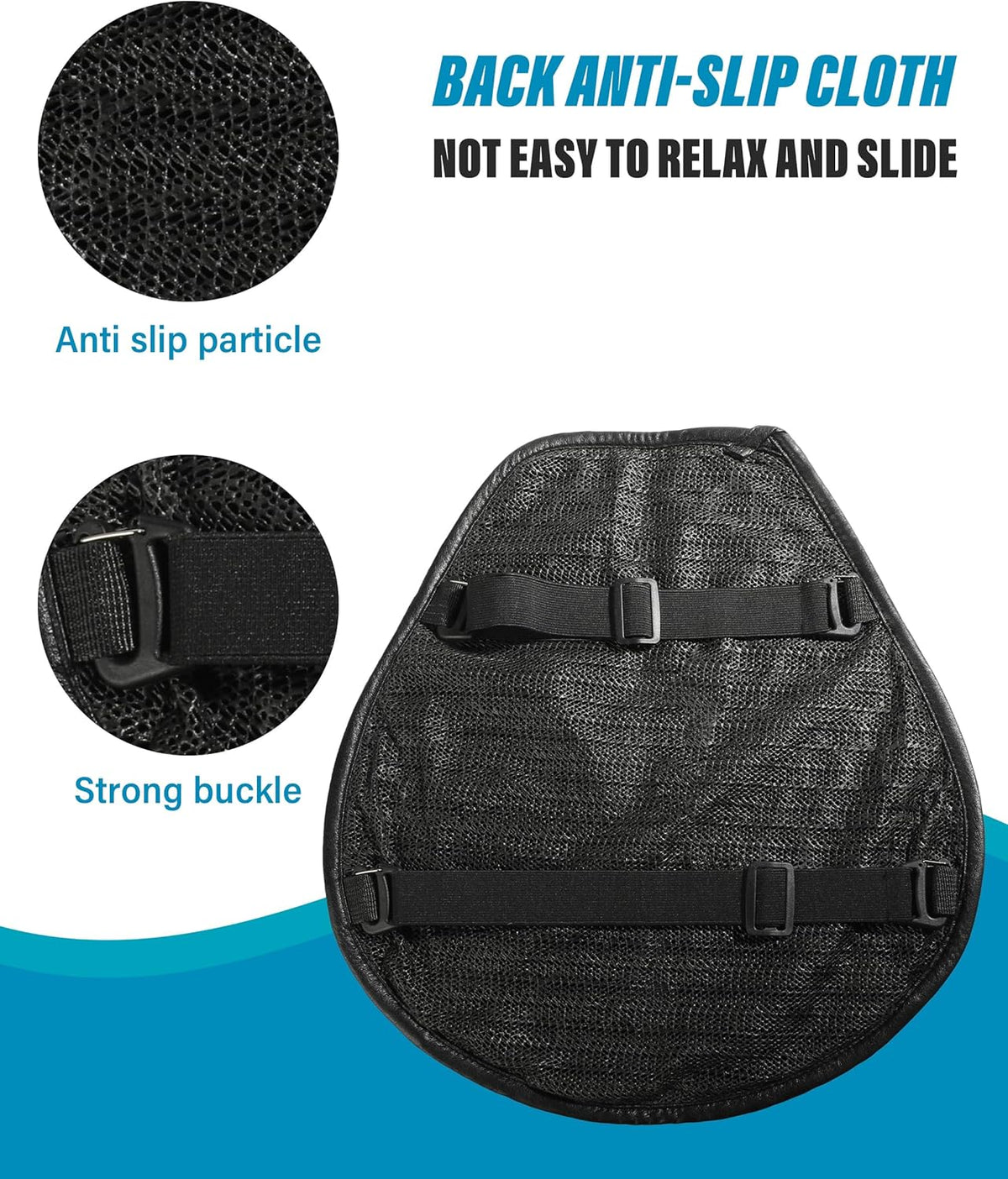 Motorcycle Gel Seat Pad with 3D Honeycomb Breathable Seat Cover P7682