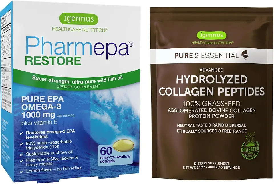 Hydrolyzed Collagen Peptides & Omega-3 Fish Oil Bundle L953