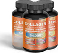 Collagen Peptides Capsules with Biotin Keratin Hyaluronic Acid Magnesium Zinc Vitamin A C E Grape Seed Extract Quercetin Folate K300210