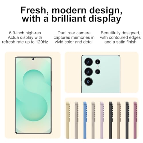 Unlocked Android 5G Cell Phone 8+256GB 6.9" LCD 108MP Camera 6800 mAh W146