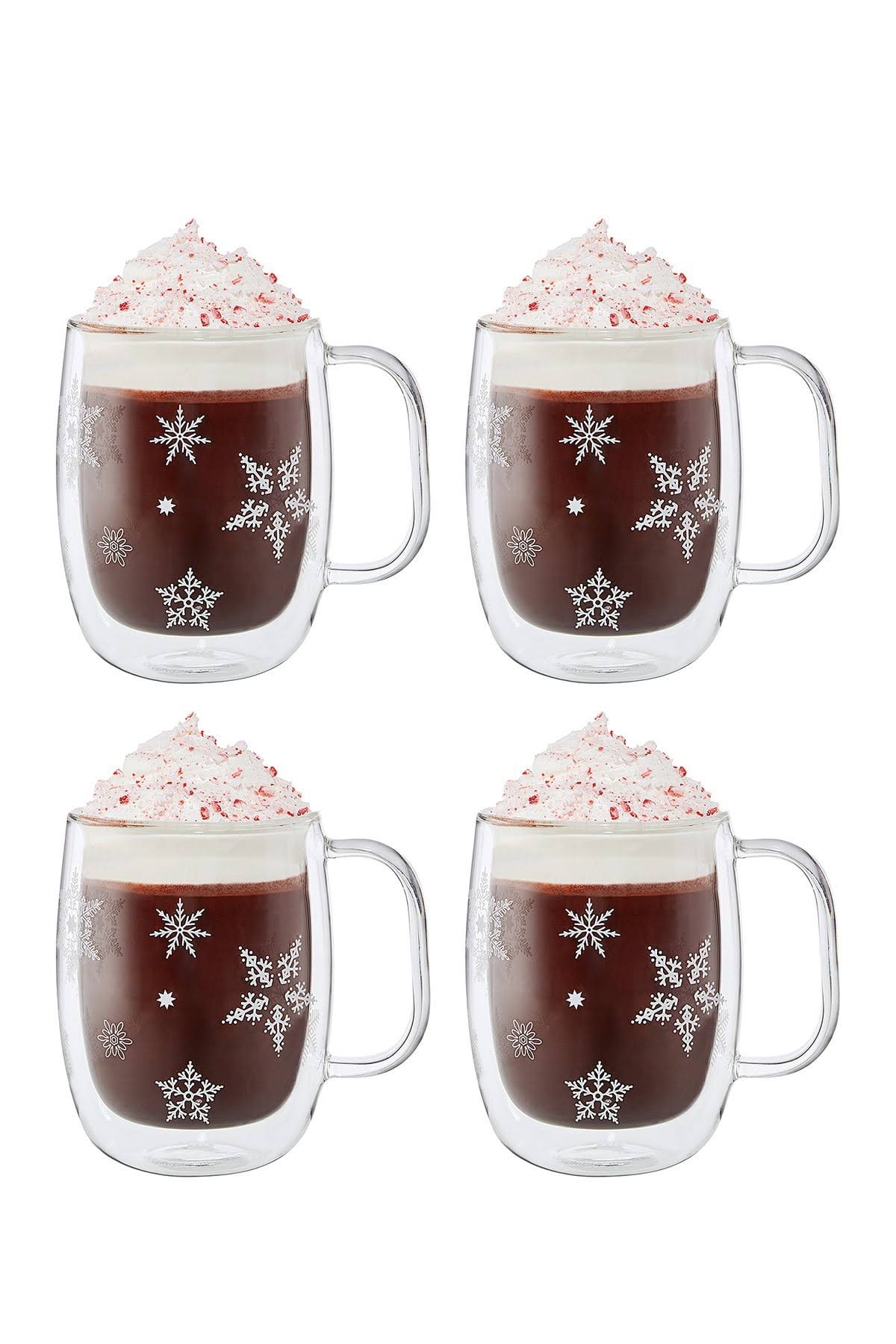 Double Wall Glass Coffee Mug Set B828612