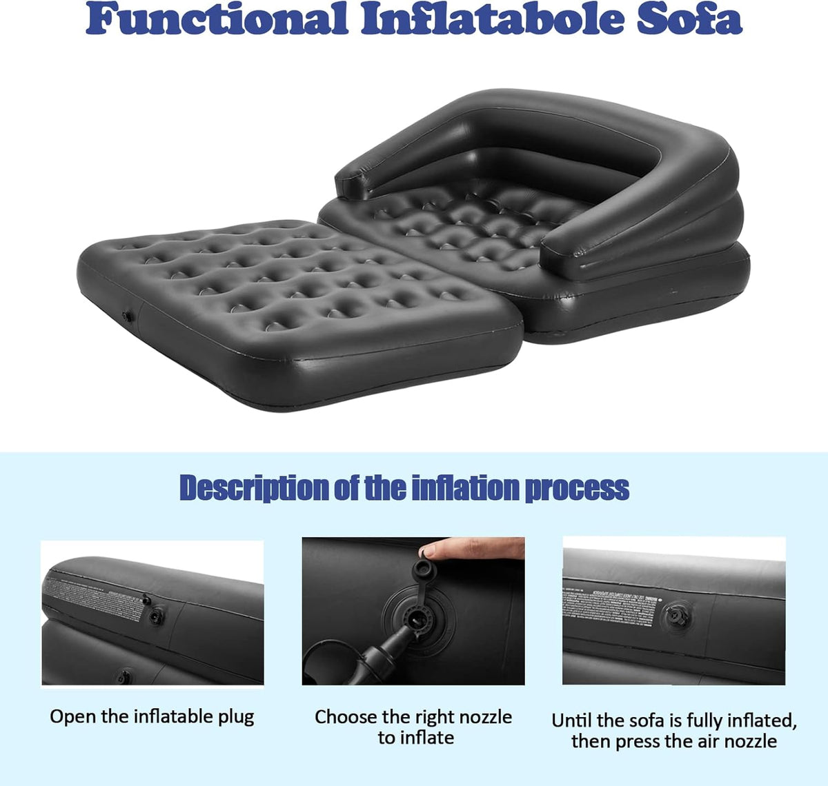 Folding Sofa Bed Inflatable Mattress C708