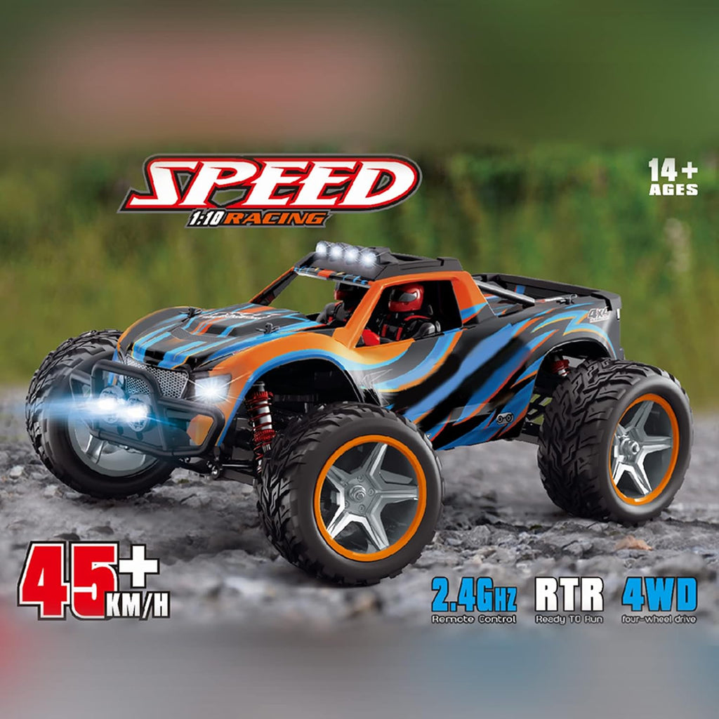 RC Car 1:10 Scale 4WD 45KM/H 2.4GHz Off-Road Electric Toy Vehicle R434