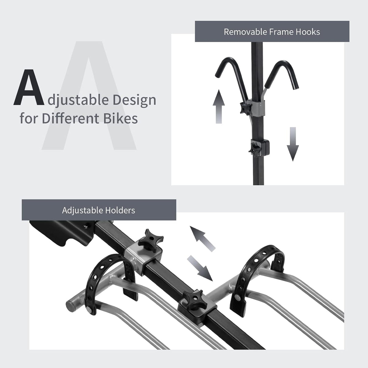 Folding 2-Bike Hitch Mount Bike Rack V153073