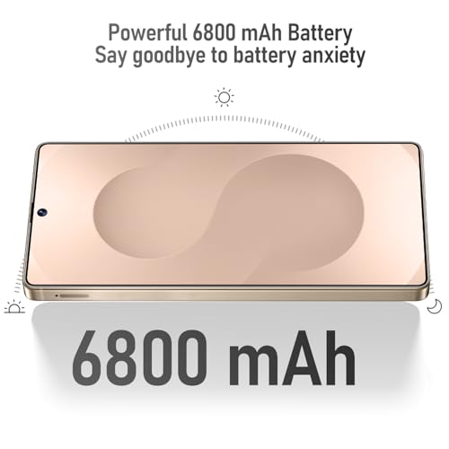 Unlocked Android 5G Cell Phone 8+256GB 6.9" LCD 108MP Camera 6800 mAh W146