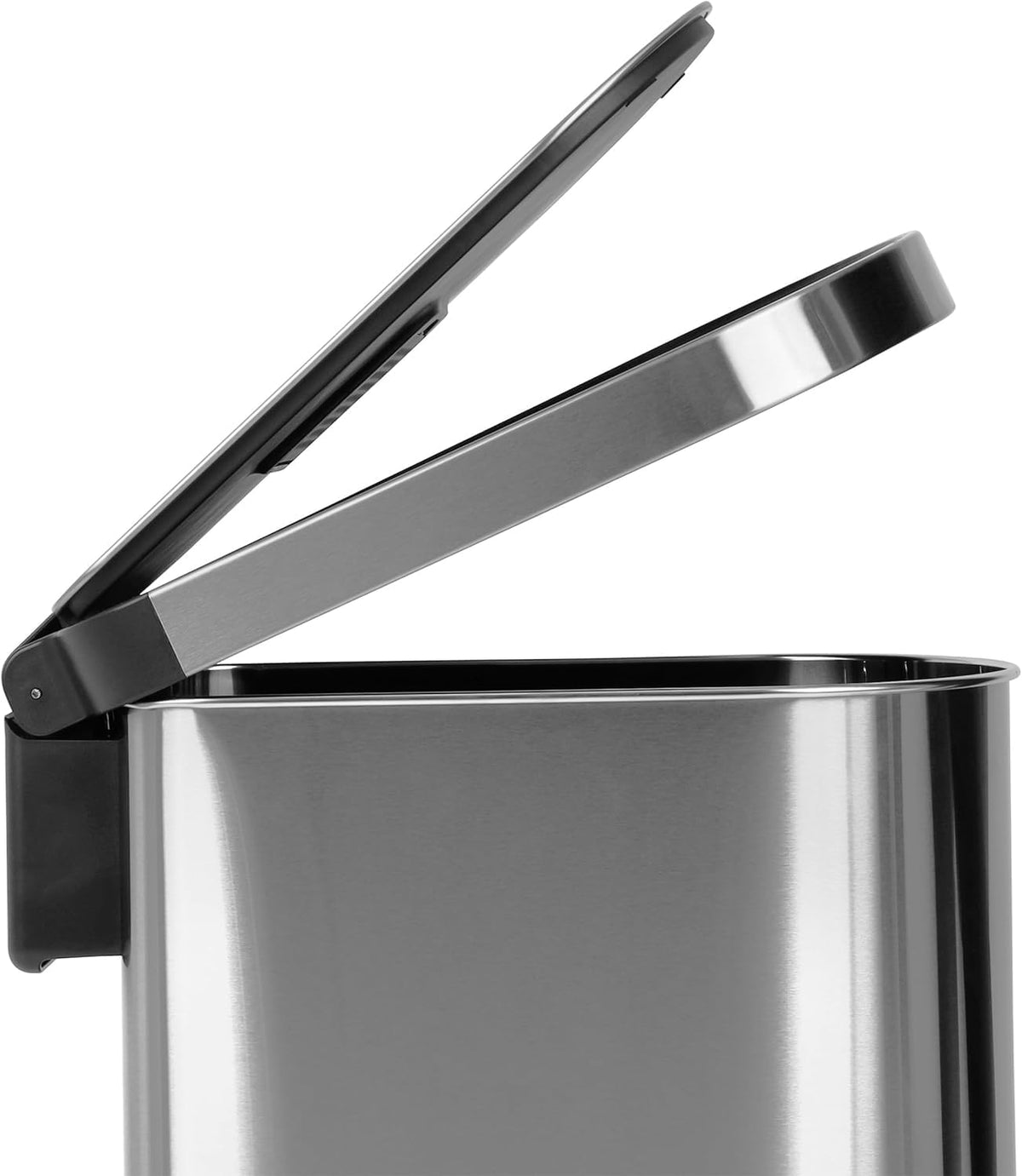 50 Liter / 13.2 Gallon Smudge Resistant Stainless Steel Trash Can with Foot Pedal V7088