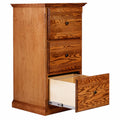 Unfinished Alder Three Drawer File Cabinet S883