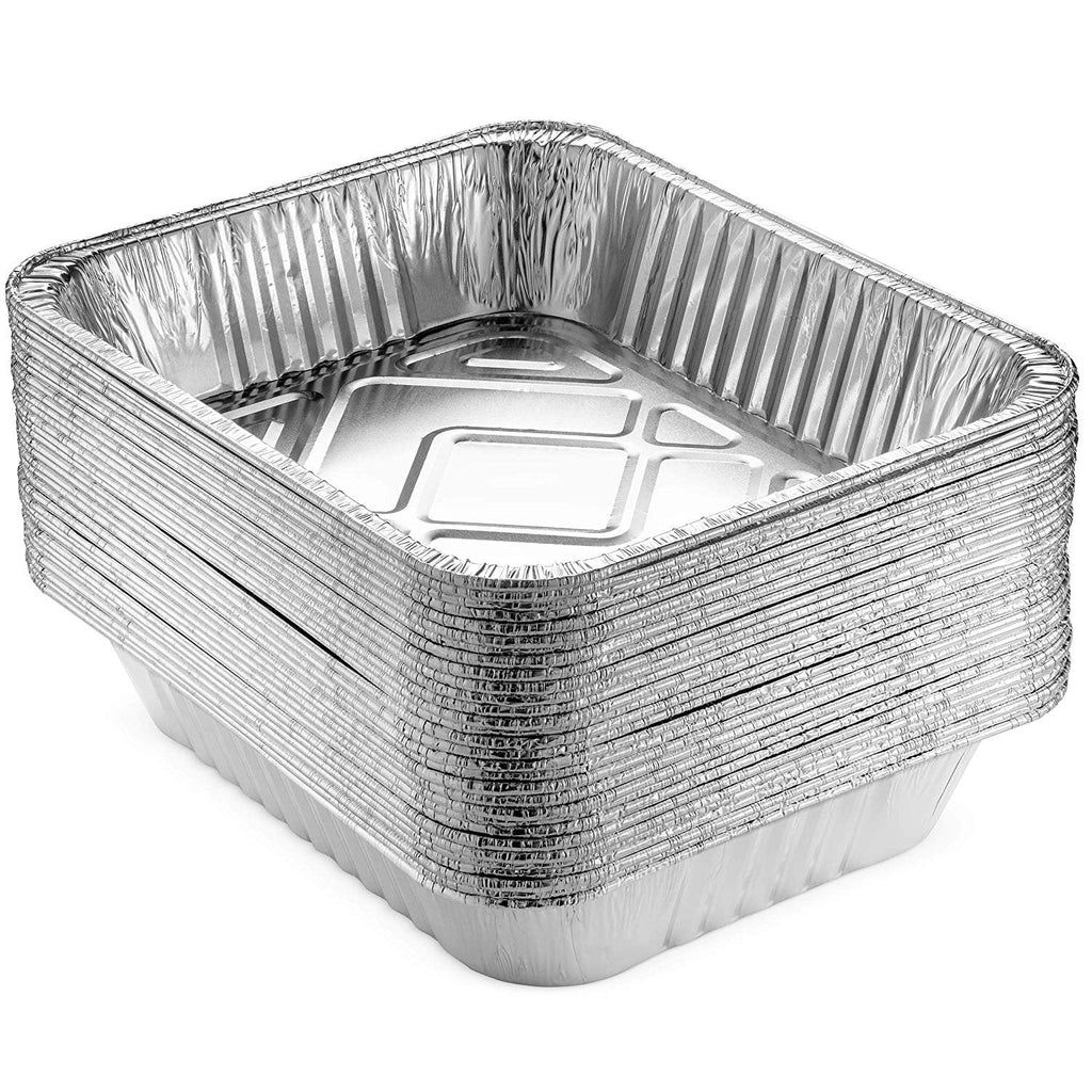 Aluminum Foil Pans With Lids, 9" x 13", 30 Pack A139531