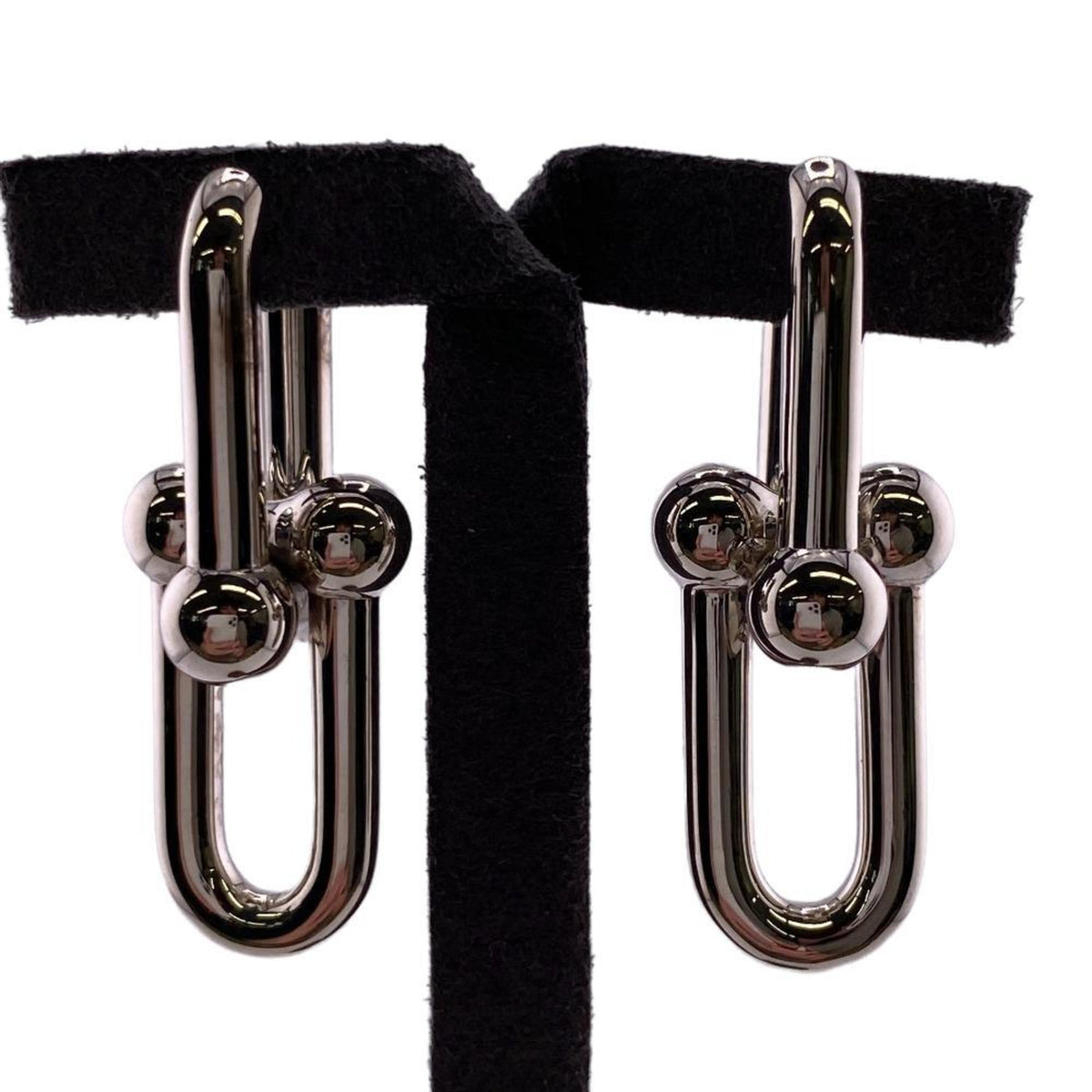 Tiffany Hardware Large Link Earrings Silver Q130