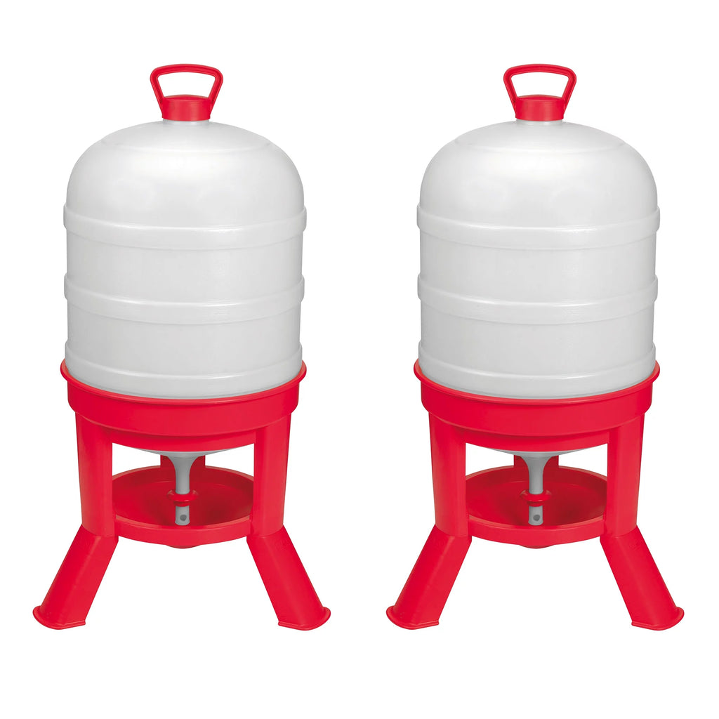 10 Gallon Heavy Duty Poultry Waterer 2 Pack P61084