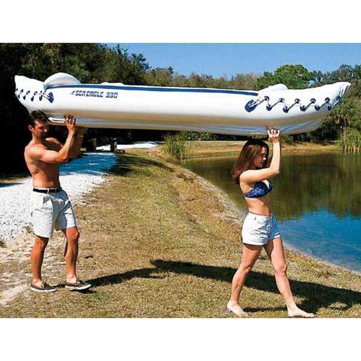 2 Person Inflatable Kayak with Paddles, Pump, & Seats L363294