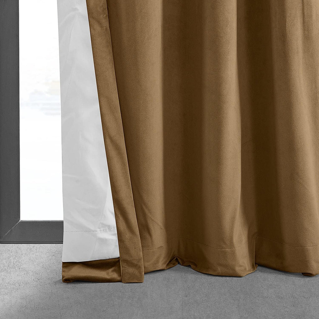 Amber Gold Blackout Velvet Curtains 50 X 96 K8322