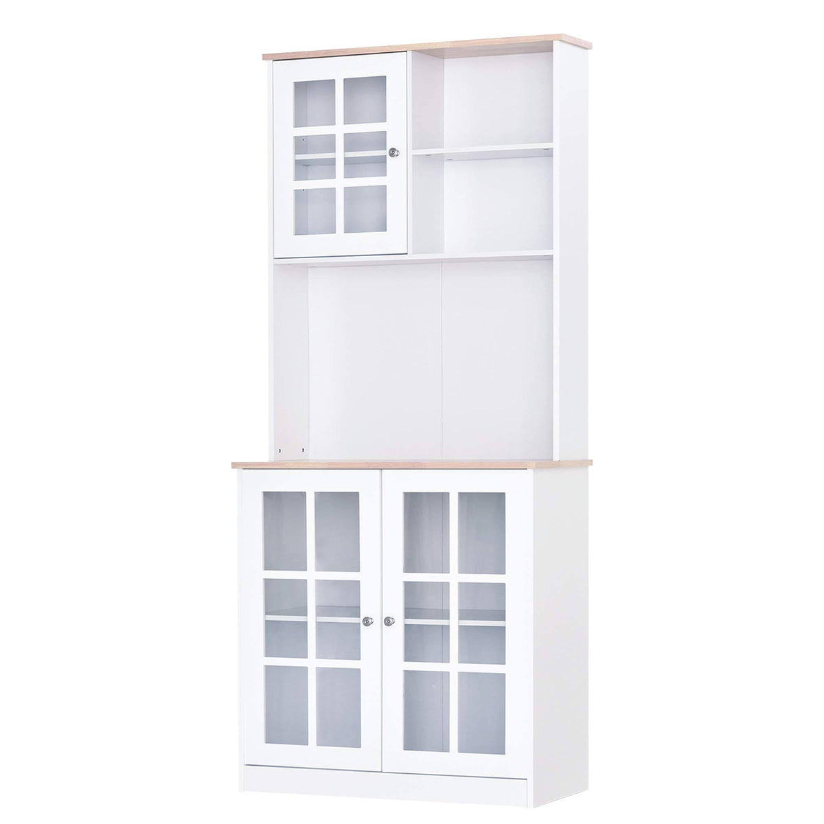 White Kitchen Pantry Cabinet W8659