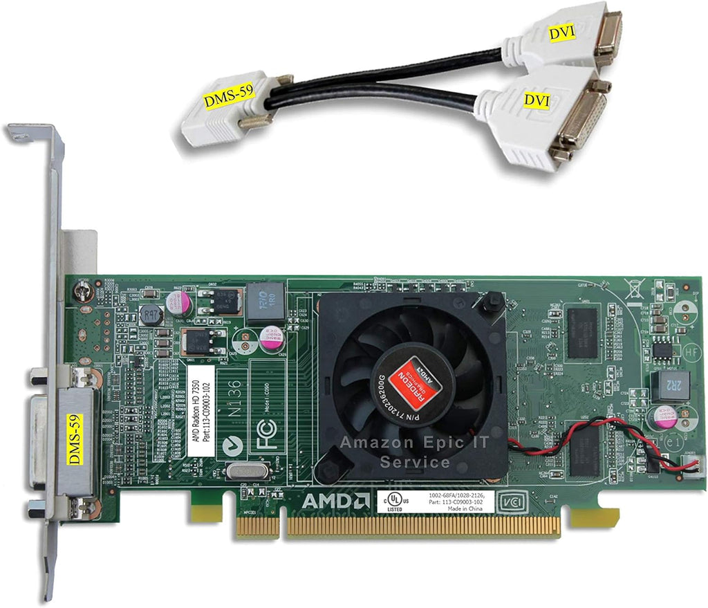 AMD Radeon HD 7350 512MB Graphics Card Dual DVI A475