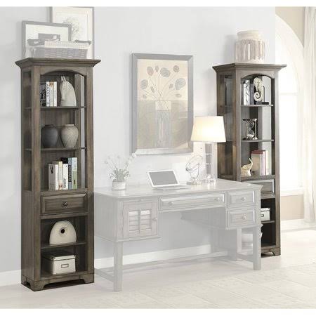 Gray Bookcase Pier Set of 2 X7335