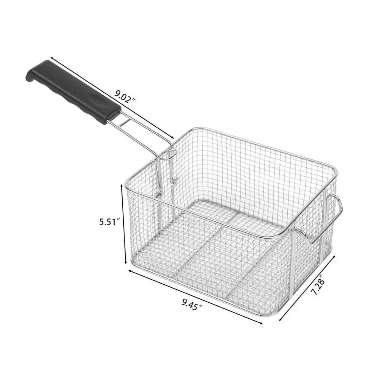 Double Tank Deep Fryer 16L Stainless Steel 3400W S6819