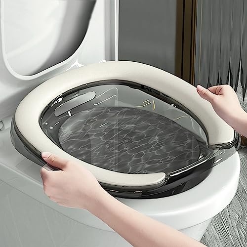 Transparent Gray Foldable Sitz Bath Tub O1060