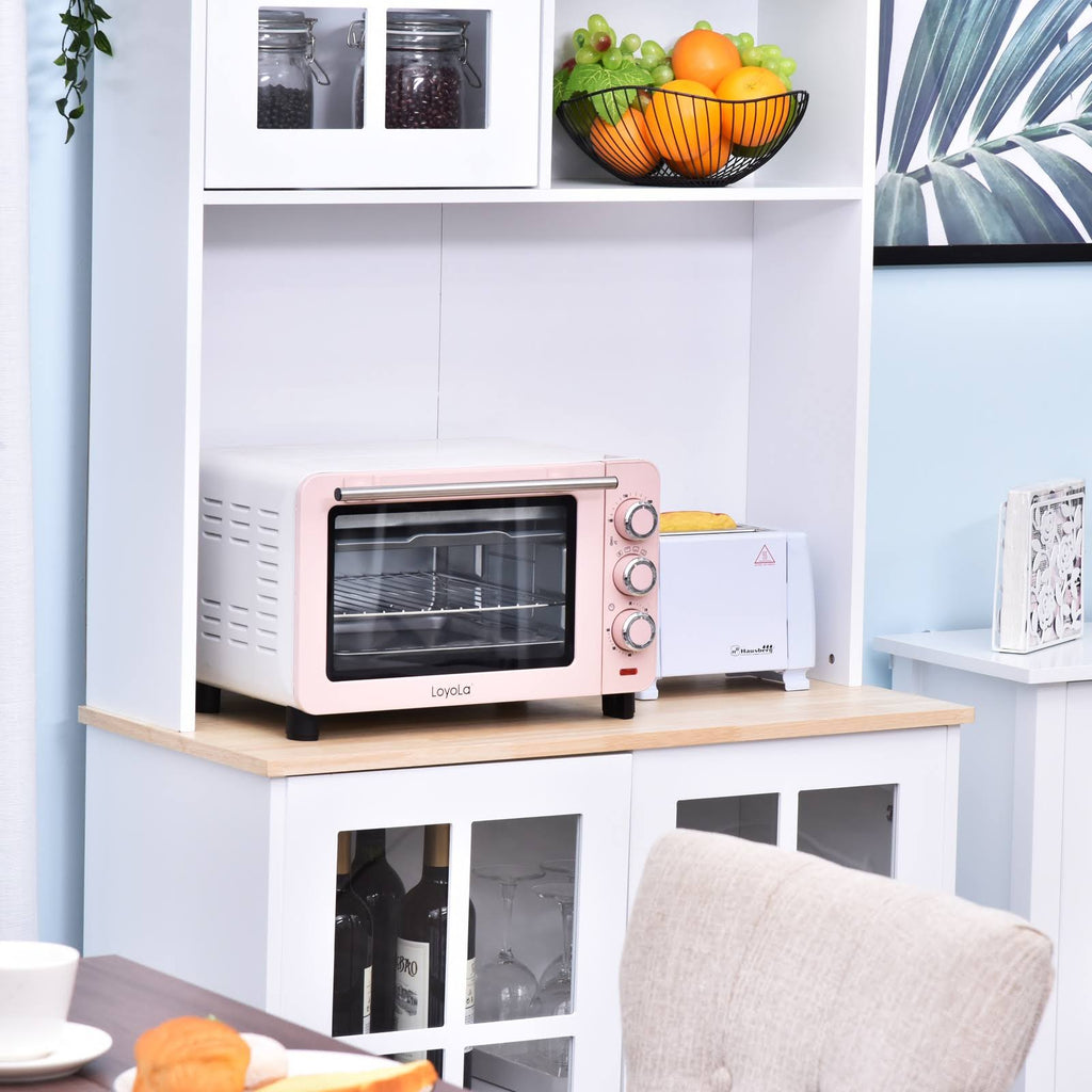 White Kitchen Pantry Cabinet W8659