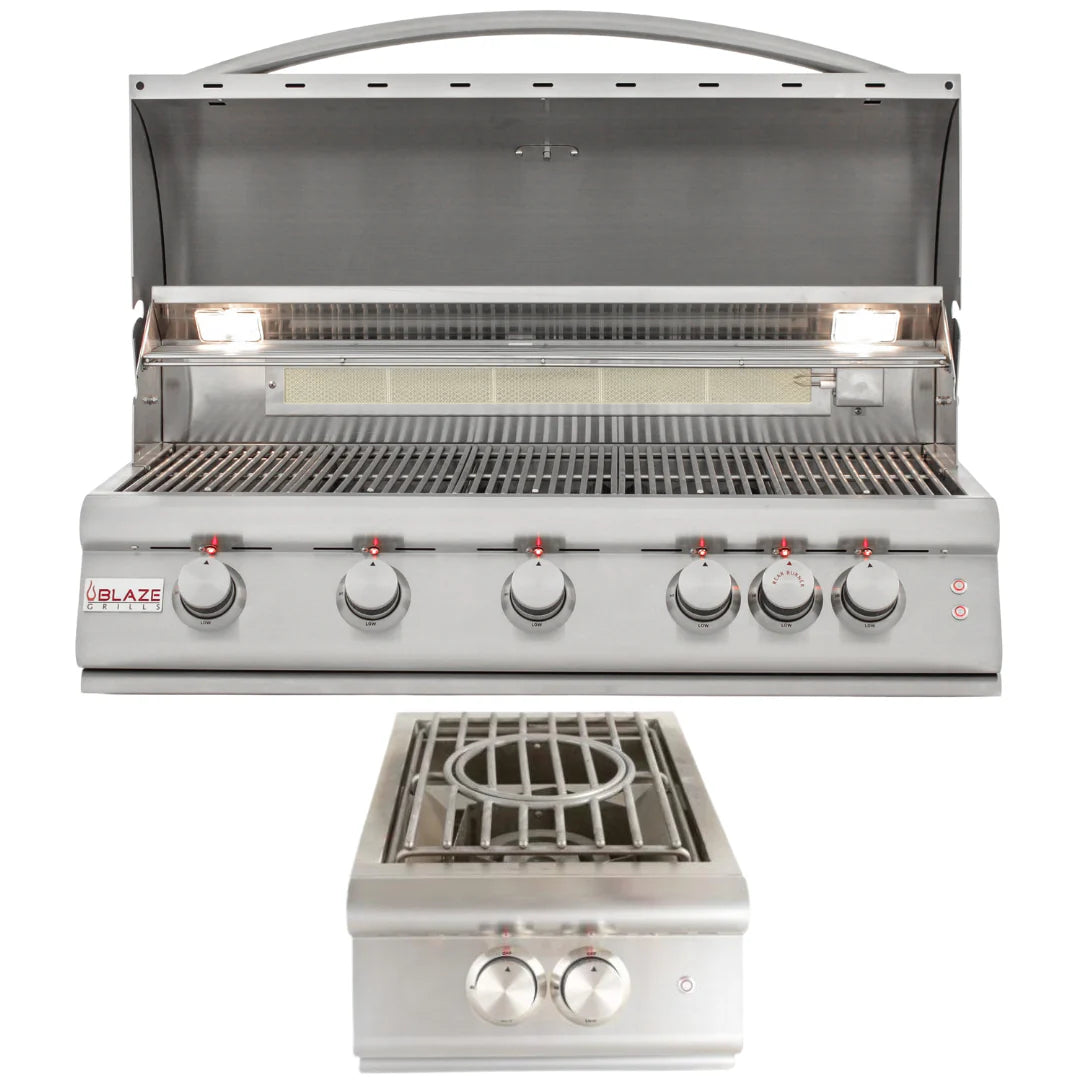 Propane Gas Grill & Side Burner C371782