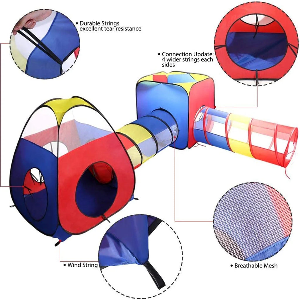 4 in 1 Pop Up Kids Play Tent with Storage Bag K121041