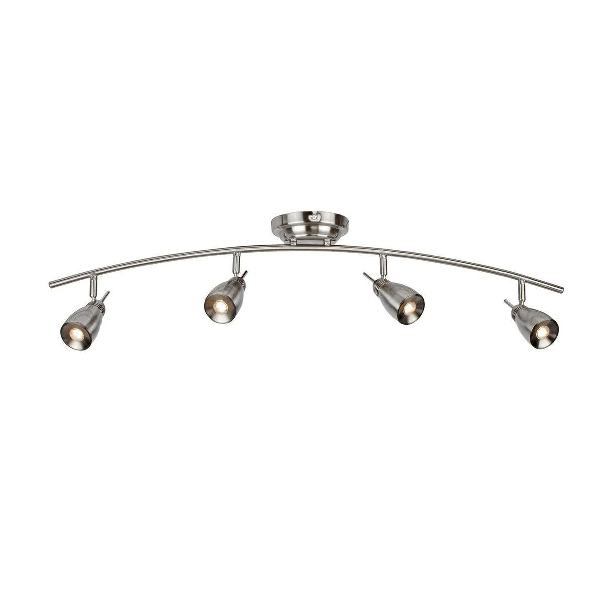 Satin Nickel LED 4 Light Fixed Track E5758