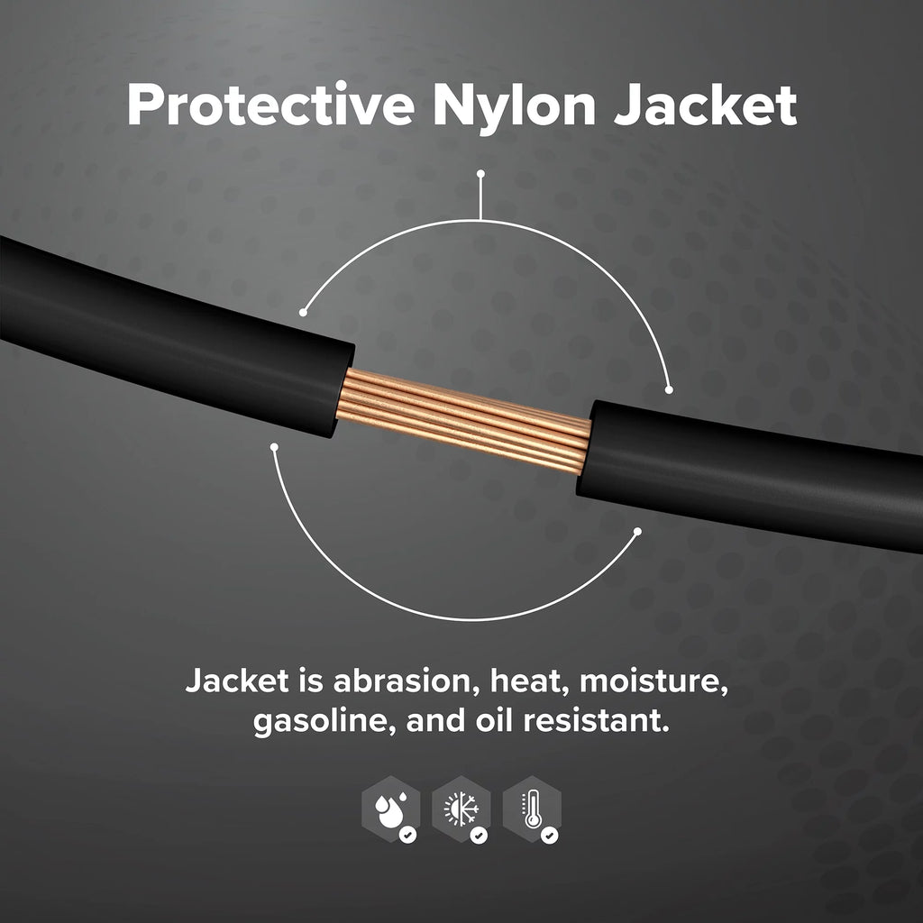 14 AWG Insulated Stranded Copper THHN / THWN Wire Black Y5936