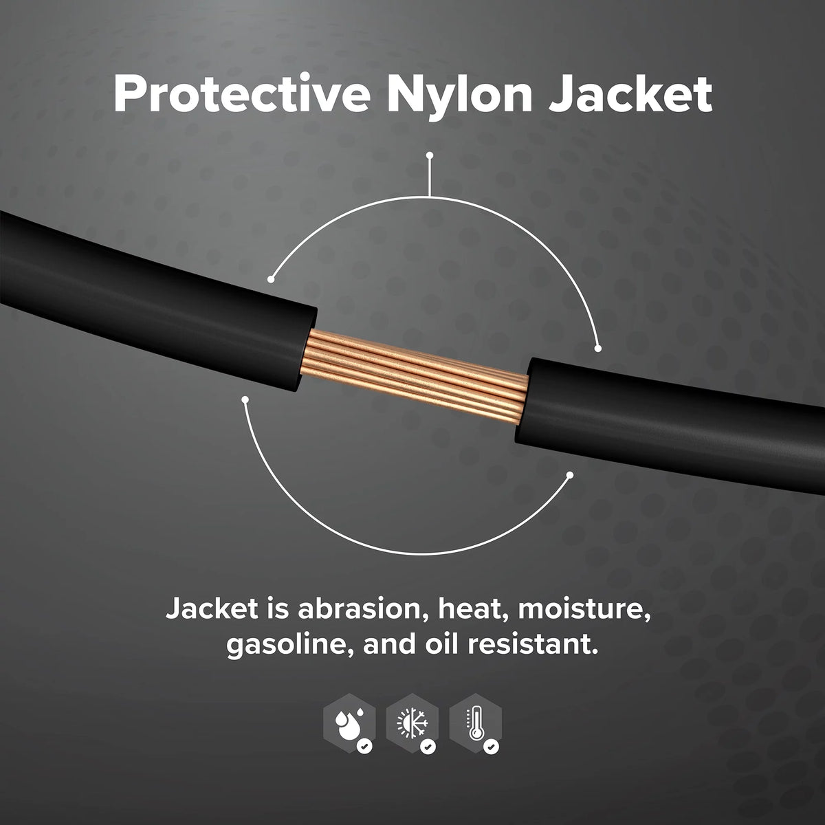 14 AWG Insulated Stranded Copper THHN / THWN Wire Black Y5936
