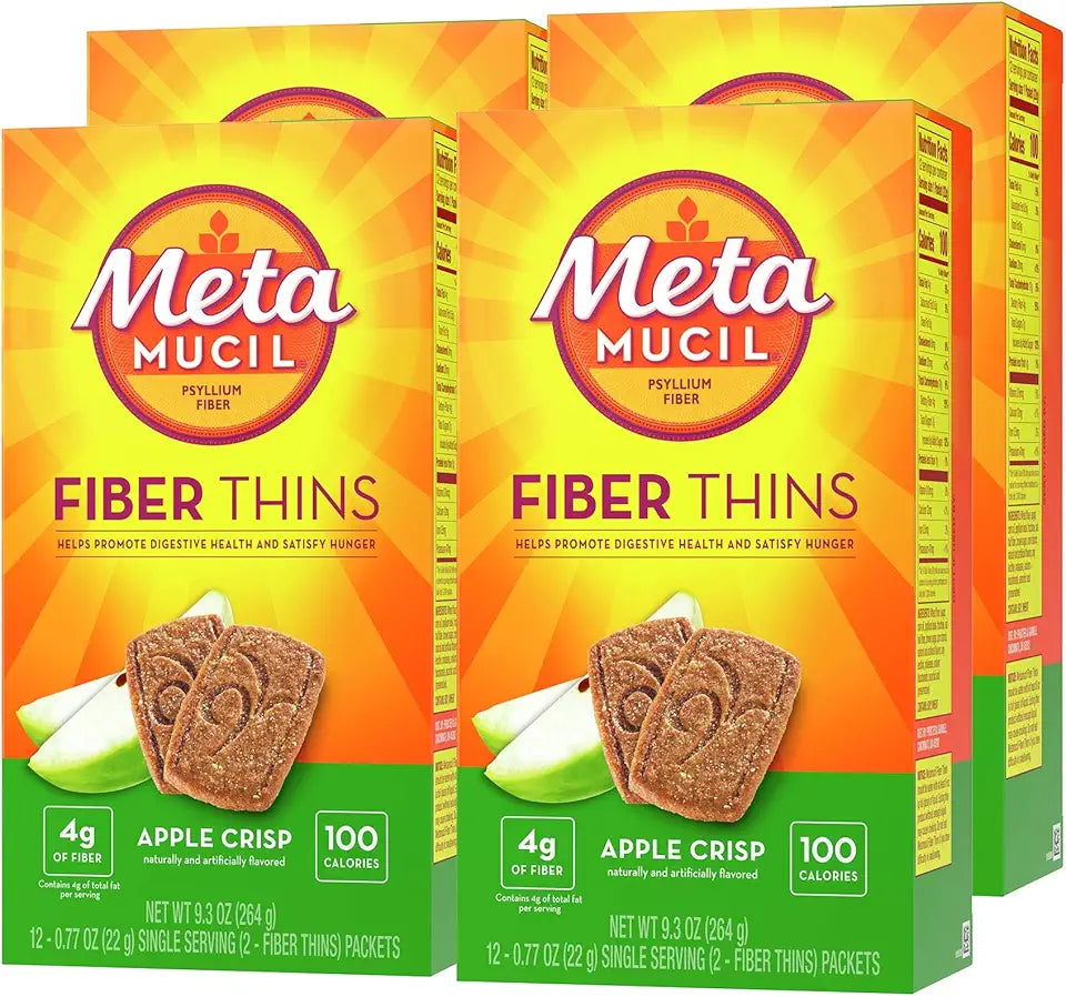 Apple Crisp Flavor Psyllium Husk Fiber Supplement 48 Servings P98374
