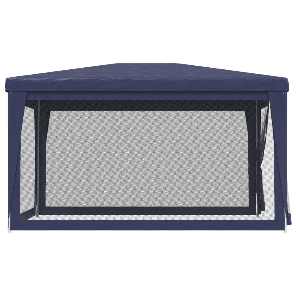 Blue 9.8'x13.1' HDPE Party Tent with 4 Mesh Sidewalls U80430
